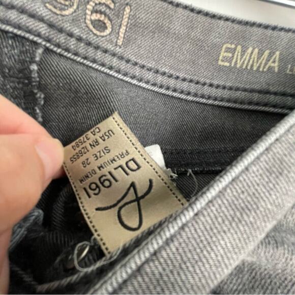 DL1961 grey Emma stretch skinny jeans size 28 inseam 28” - Picture 10 of 11